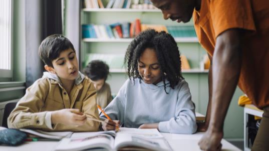 Children in the classroom