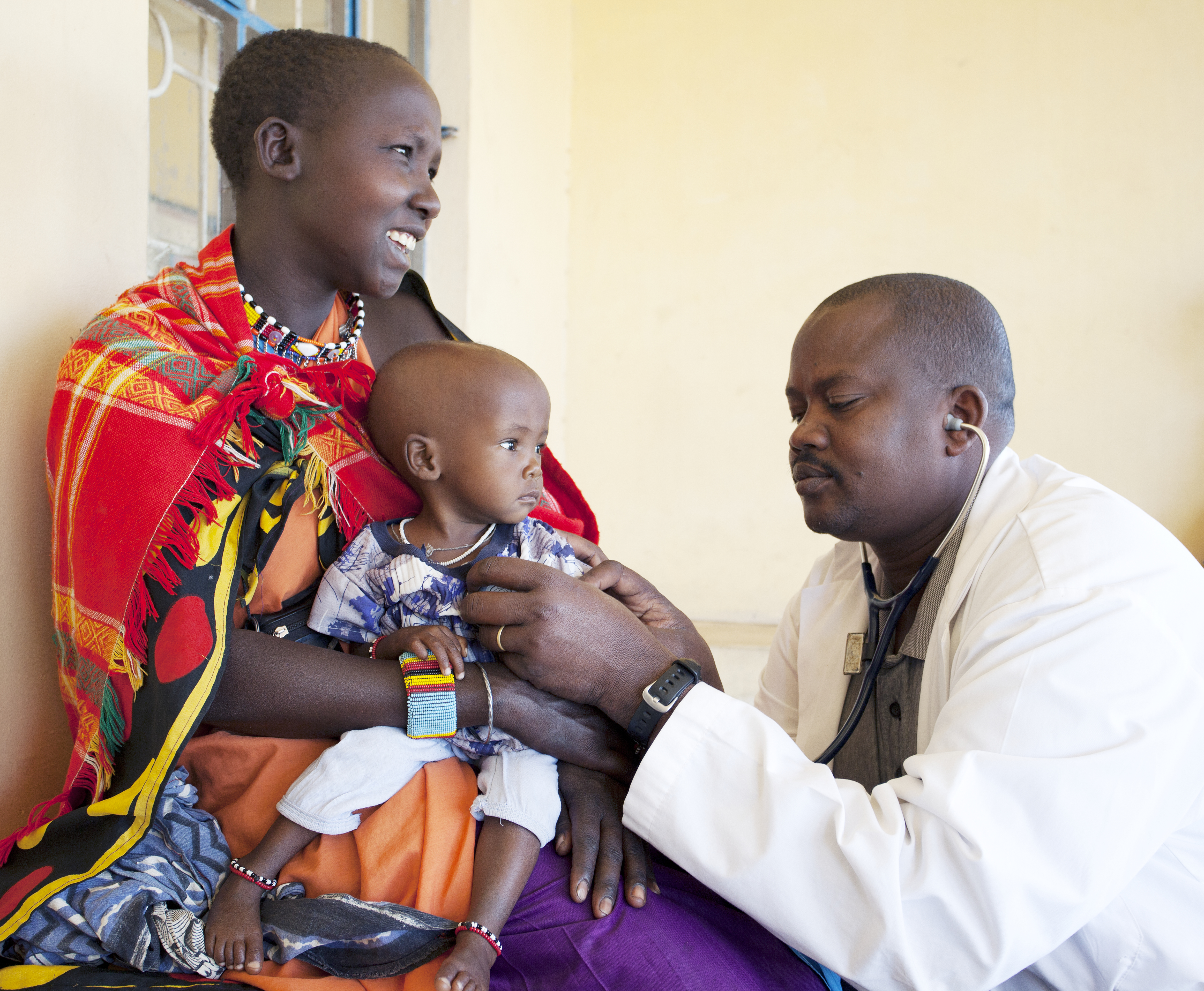 doctor visiting with child